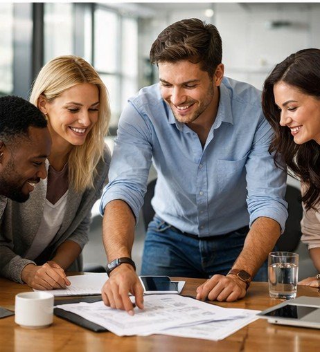 Autoestima e produtividade representadas por pessoa organizando metas com confiança