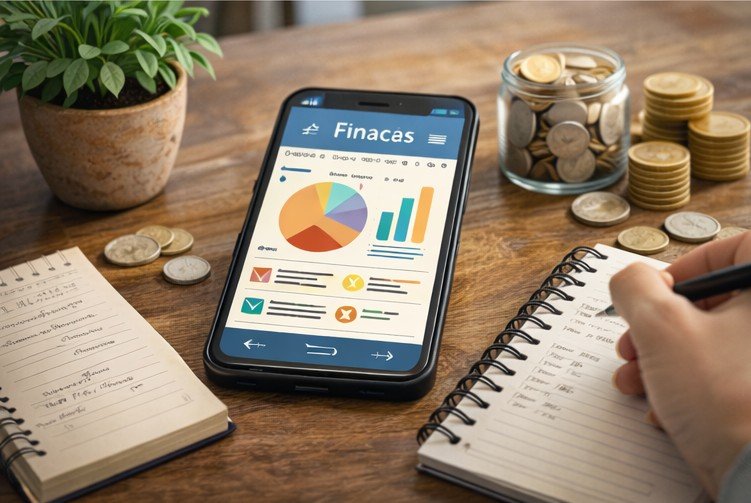 mulher organizando orçamento mensal para reduzir ansiedade financeira