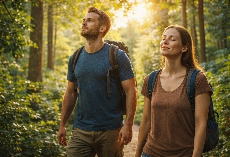 Alimentação sustentável contribuindo para saúde mental e equilíbrio emocional