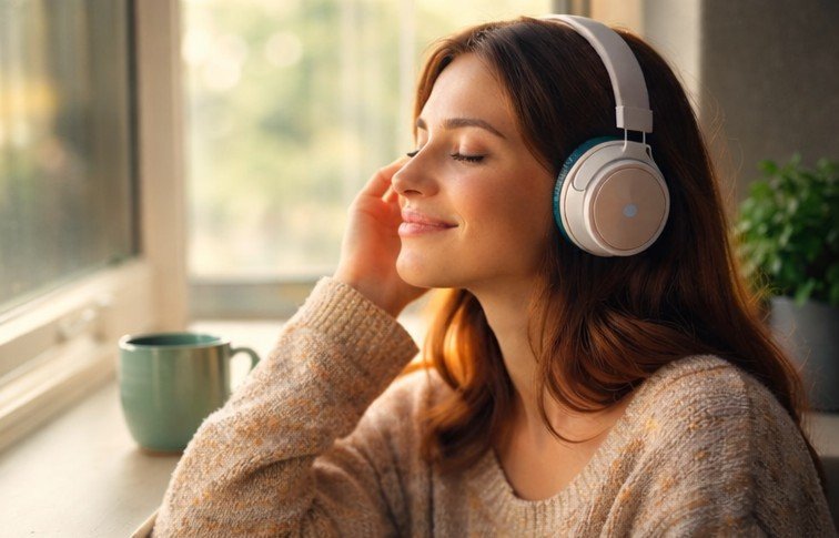 ouvir música para relaxar e reduzir o estresse