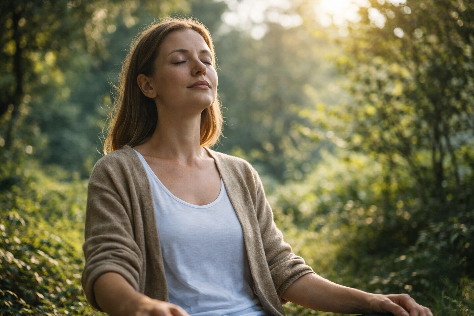 mental health recovery relaxation calm breathing emotional balance nature